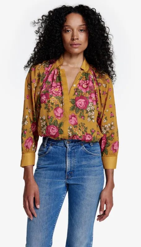 Gathered Blouse sold by Smythe