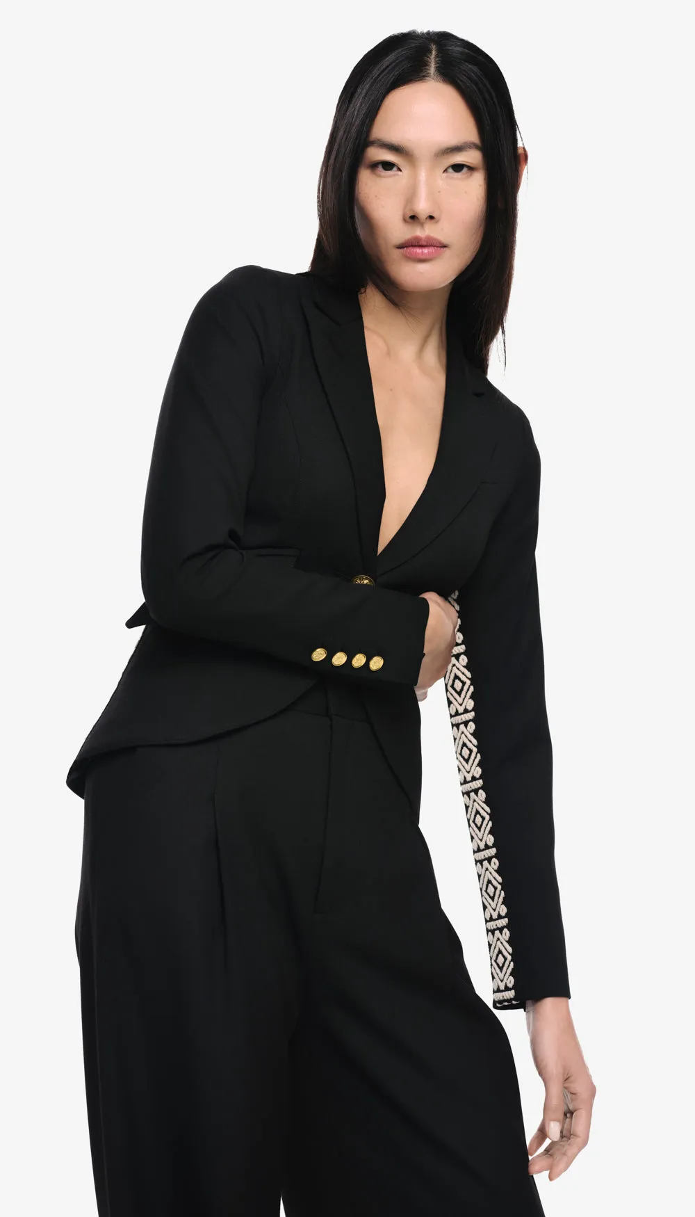 One Button Tux Stripe Blazer sold by Smythe