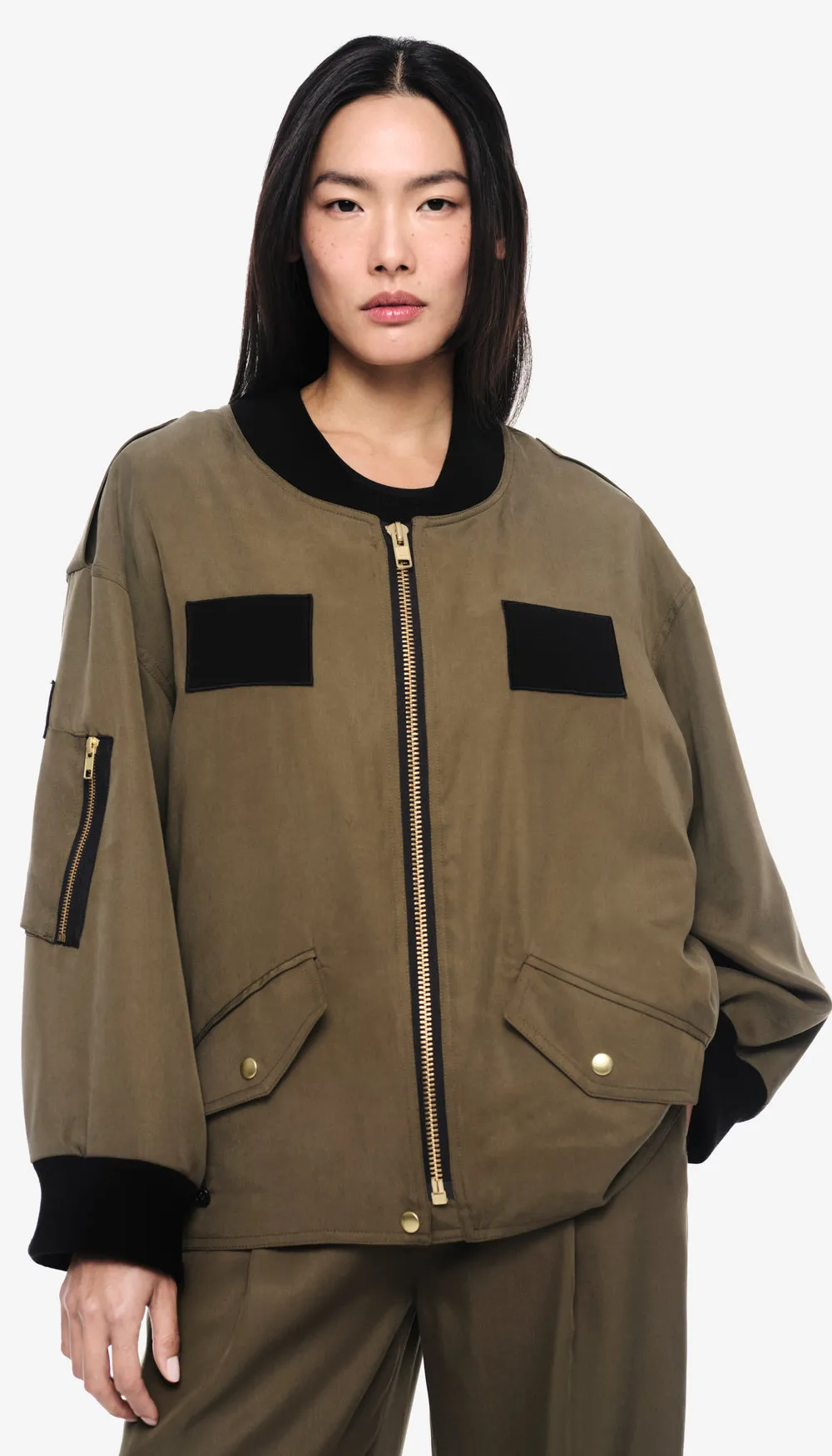Oversized Bomber sold by Smythe