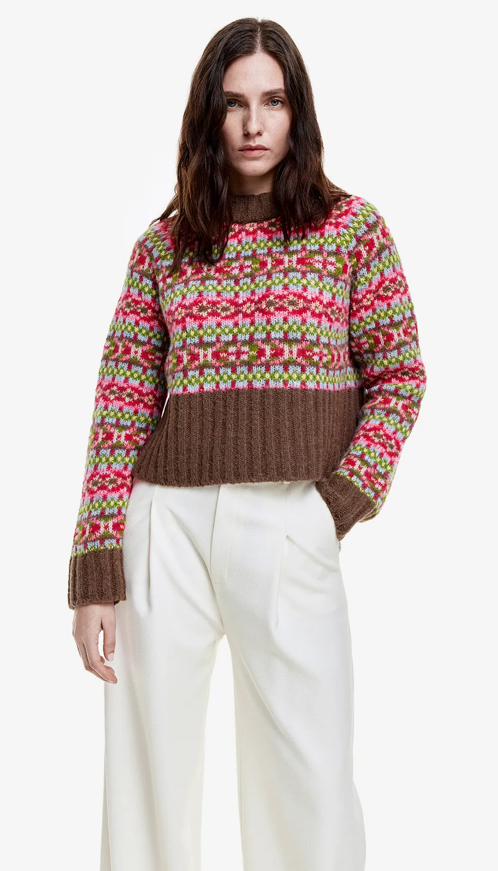 Cropped Crewneck Sweater sold by Smythe