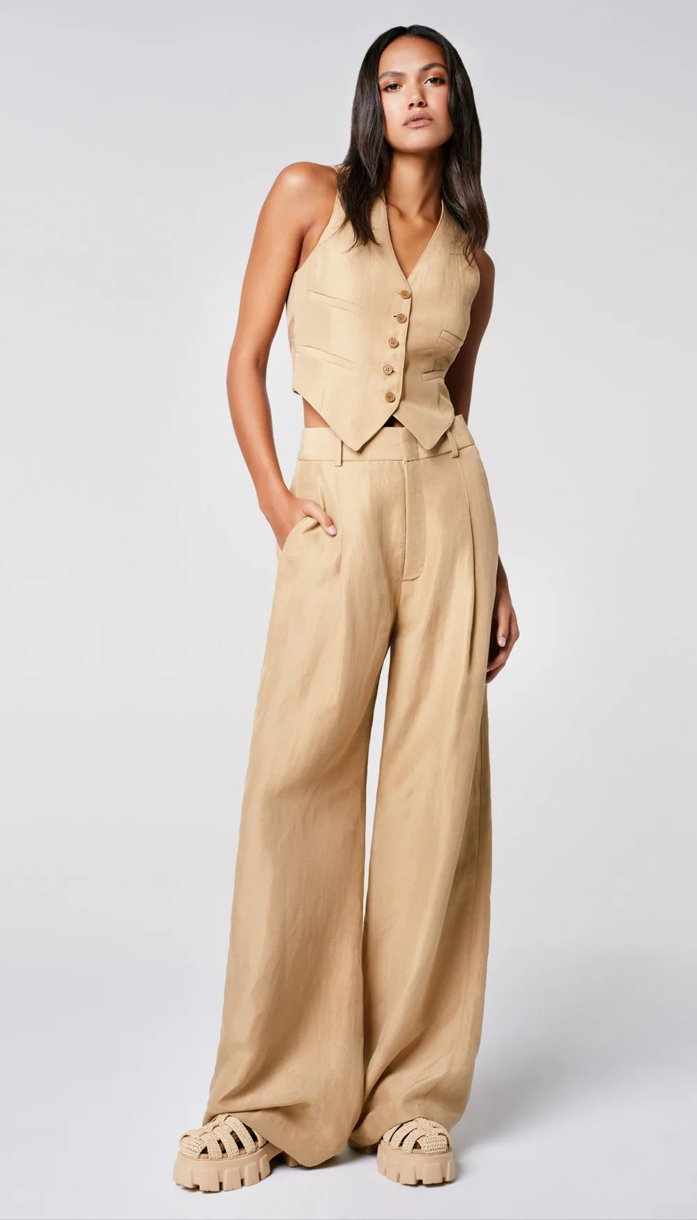 Cropped Vest sold by Smythe