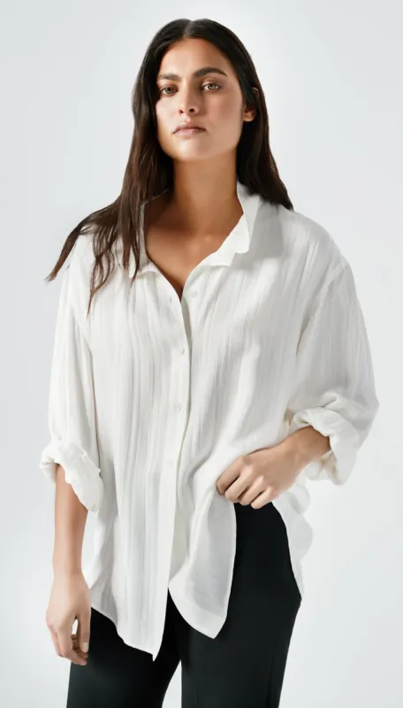 Fluid Drop Shoulder Blouse sold by Smythe