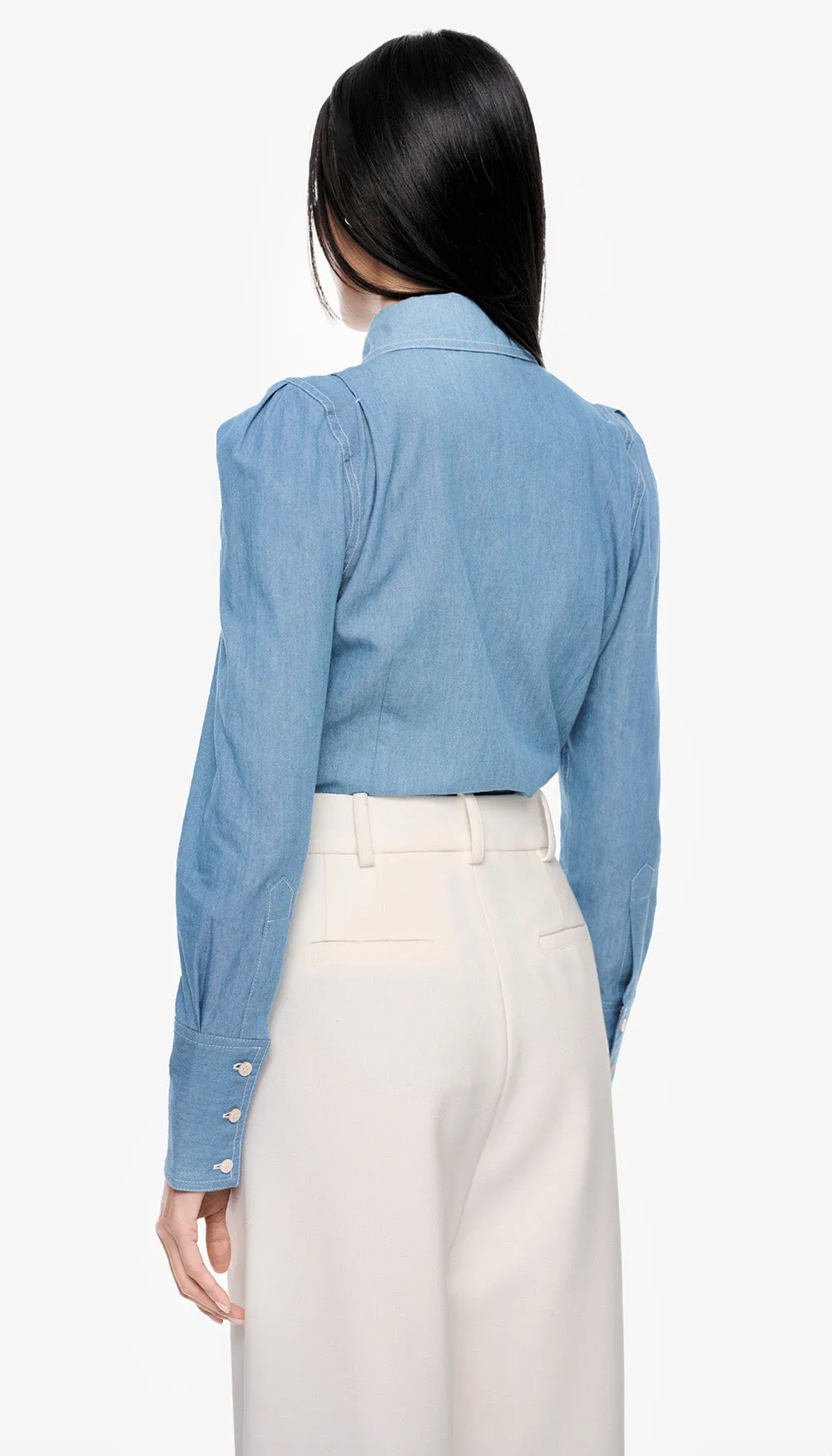 Box Pleat Denim Shirt sold by Smythe product image thumbnail 2
