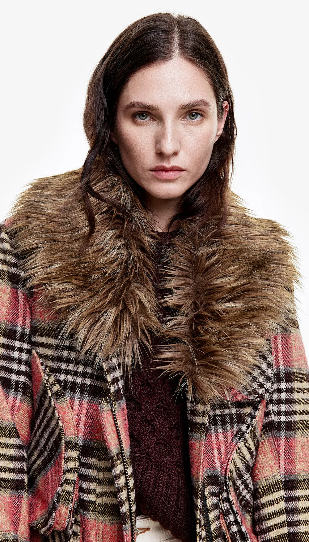 Detachable Magnetic Faux Fur Collar sold by Smythe