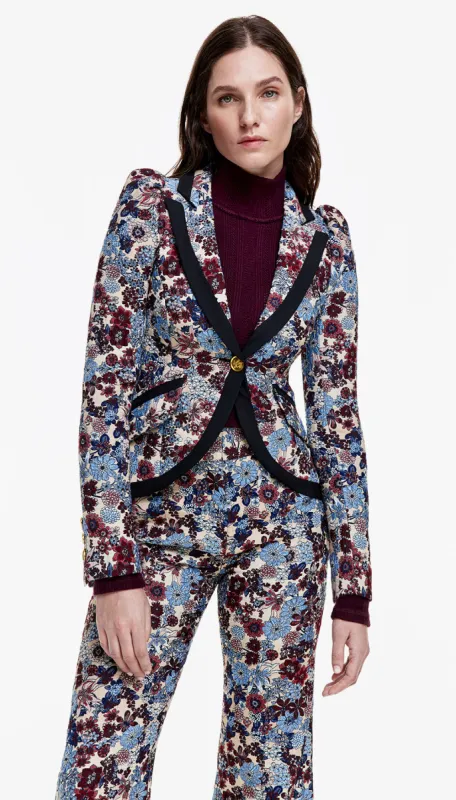 Taped Pouf Sleeve One Button Blazer sold by Smythe