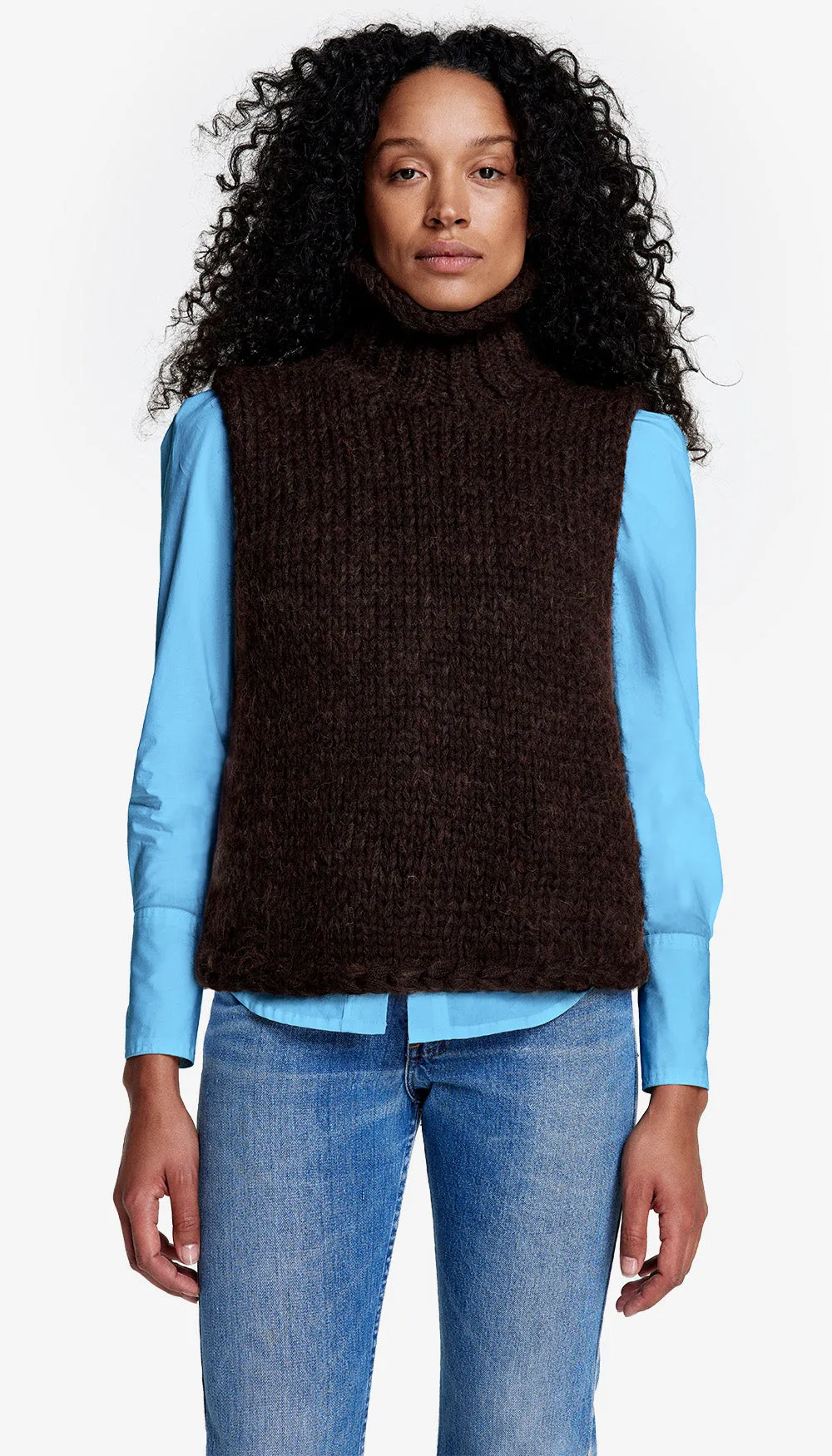 Handknit Sleeveless Turtleneck sold by Smythe product image thumbnail 2