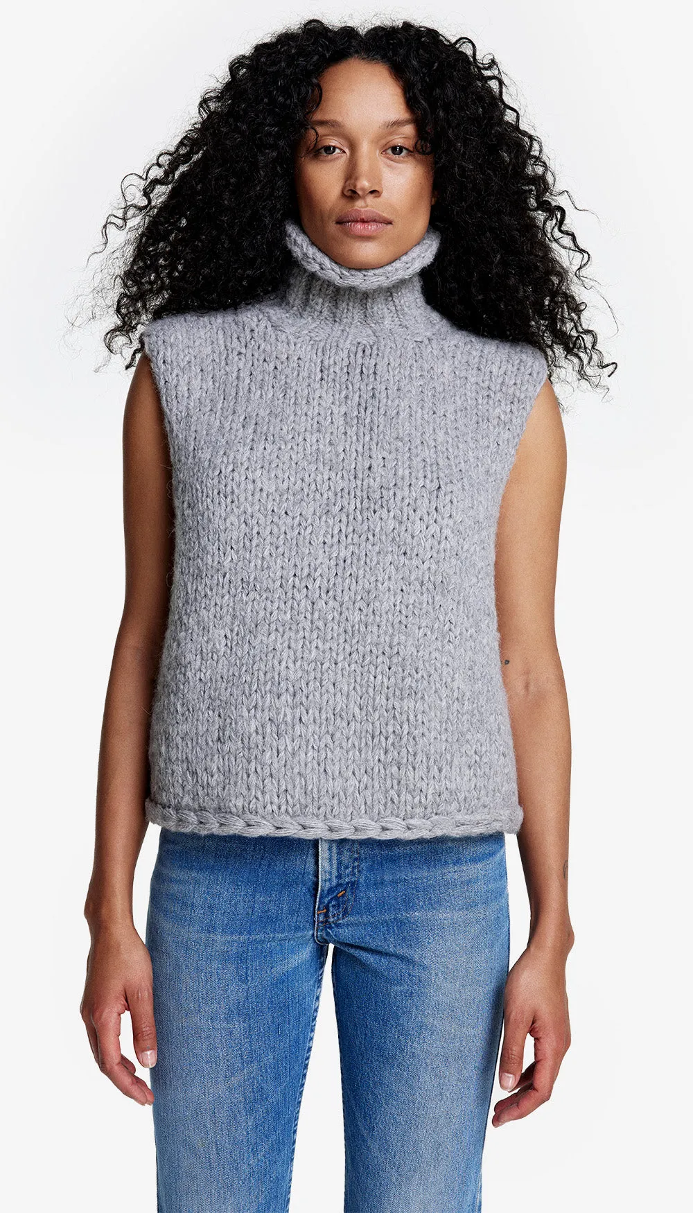 Handknit Sleeveless Turtleneck sold by Smythe