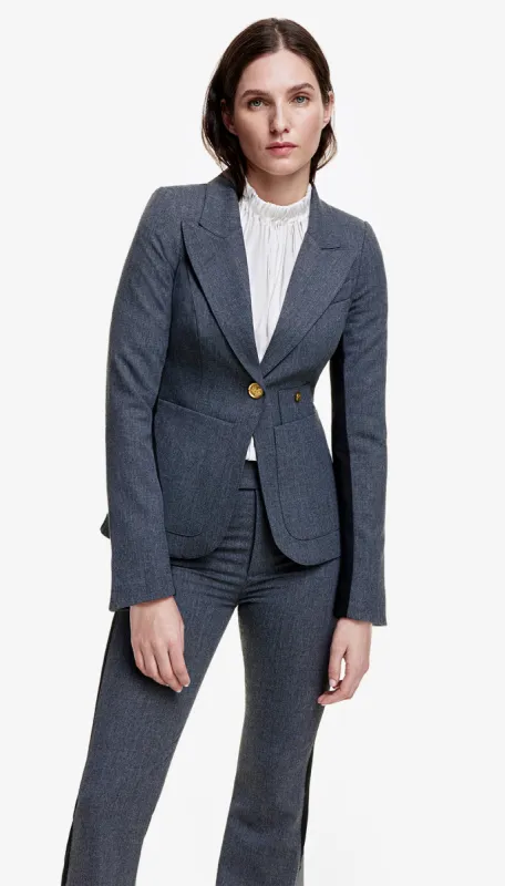 Patch Pocket Tux Stripe Blazer sold by Smythe