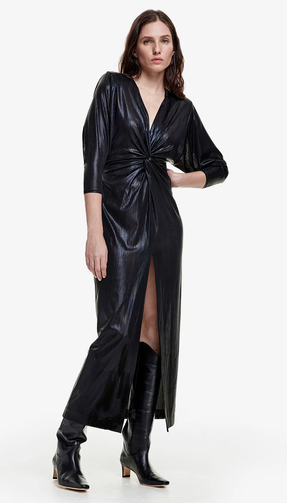 Sharp Shoulder Twist Dress sold by Smythe