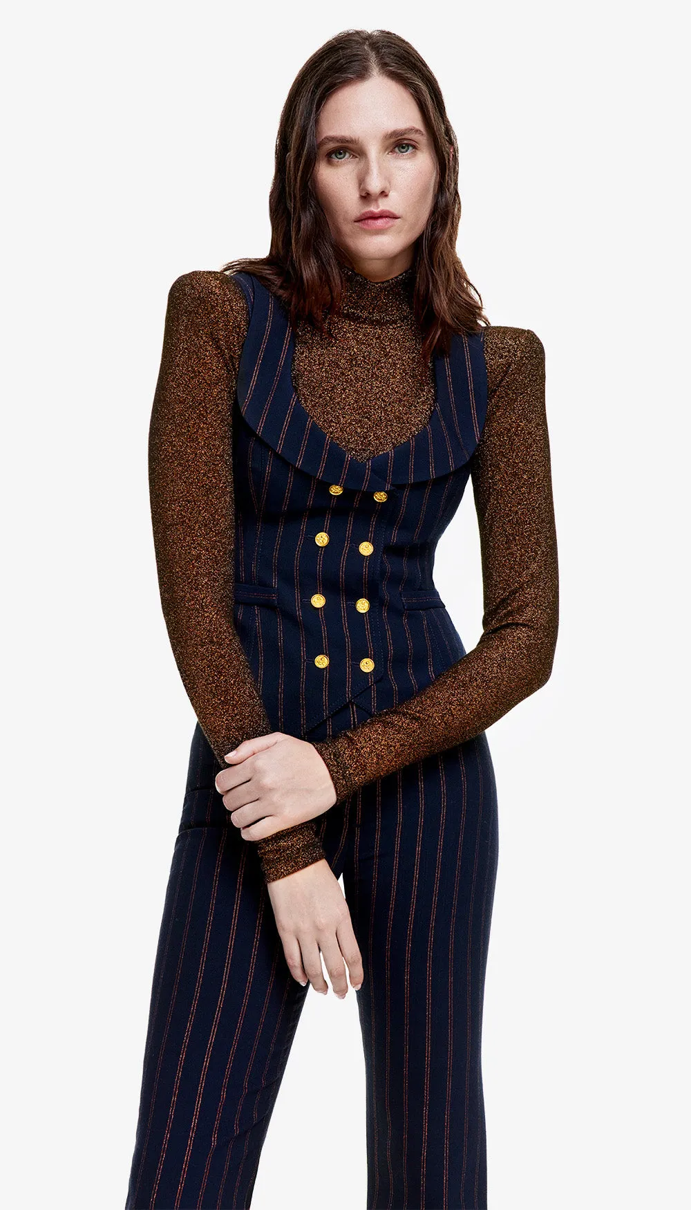 Portrait Neck Vest sold by Smythe