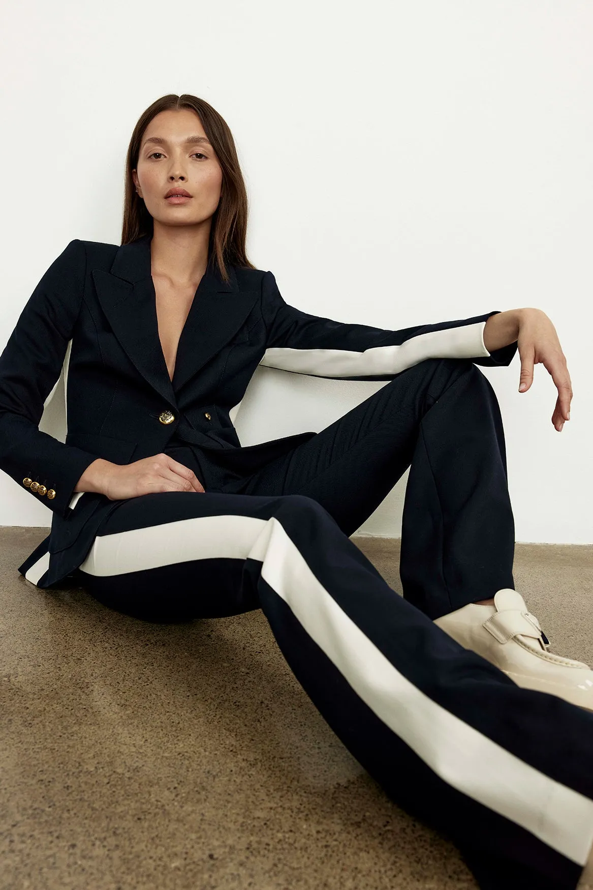 Patch Pocket Tux Stripe Blazer sold by Smythe product image thumbnail 3