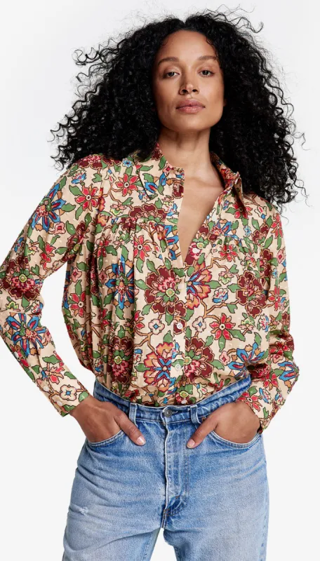 Classic Shirred Blouse sold by Smythe