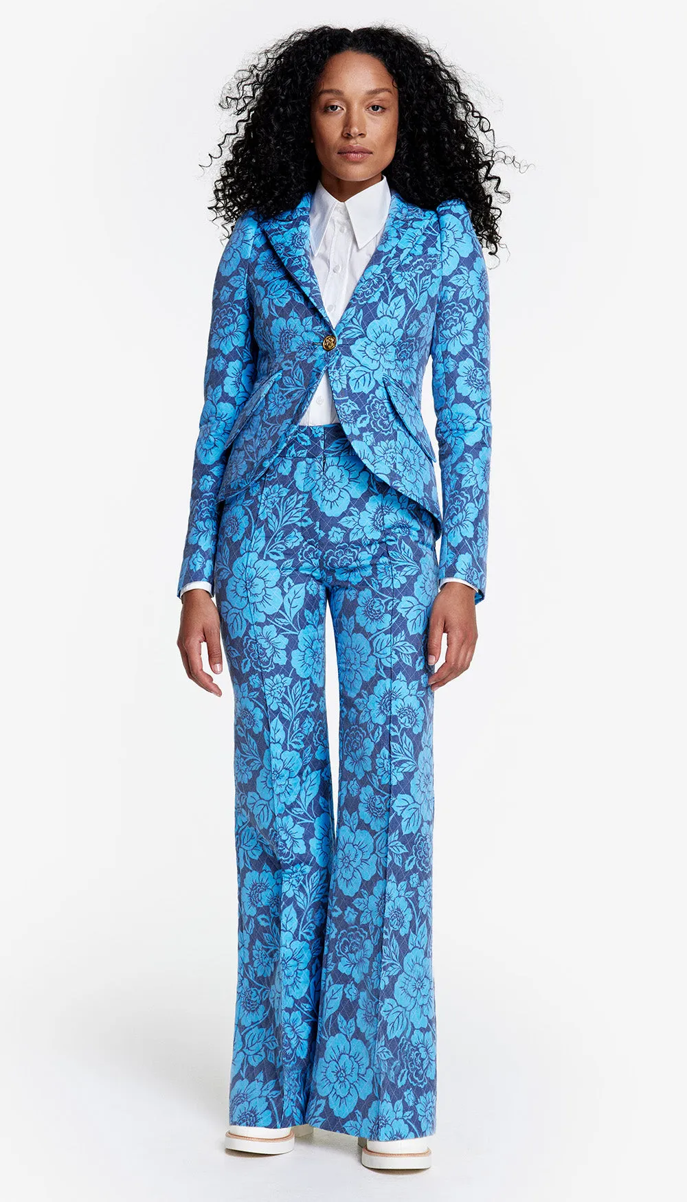 Taped Pouf Sleeve One Button Blazer sold by Smythe product image thumbnail 2