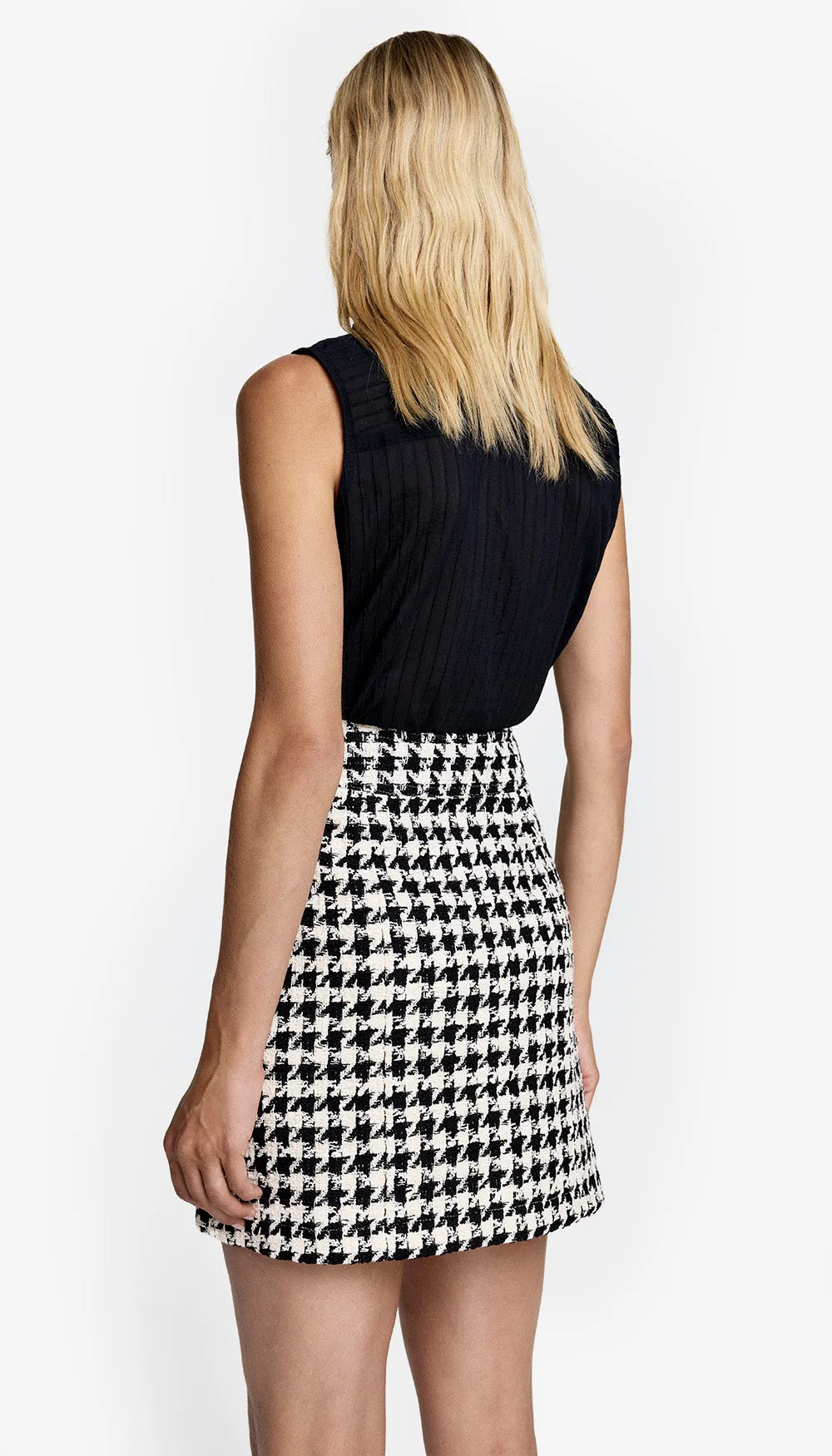 Single Pleat Mini Skirt sold by Smythe product image thumbnail 4