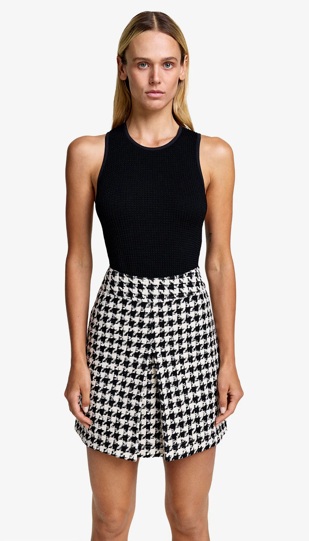 Single Pleat Mini Skirt sold by Smythe product image thumbnail 2