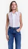 Sleeveless Ruffle Trim Shirt sold by Smythe