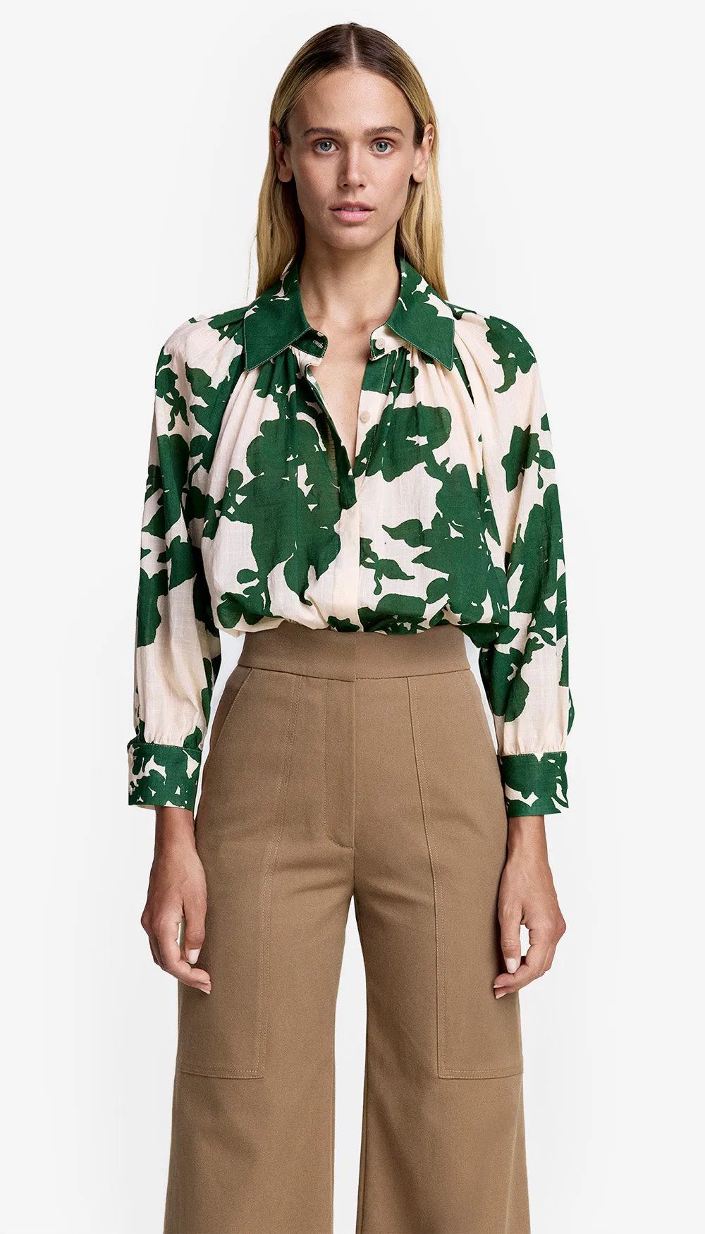 Gathered Shirt sold by Smythe