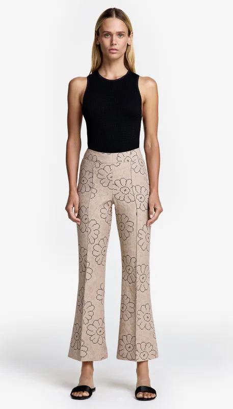 Cropped Pintuck Pant sold by Smythe