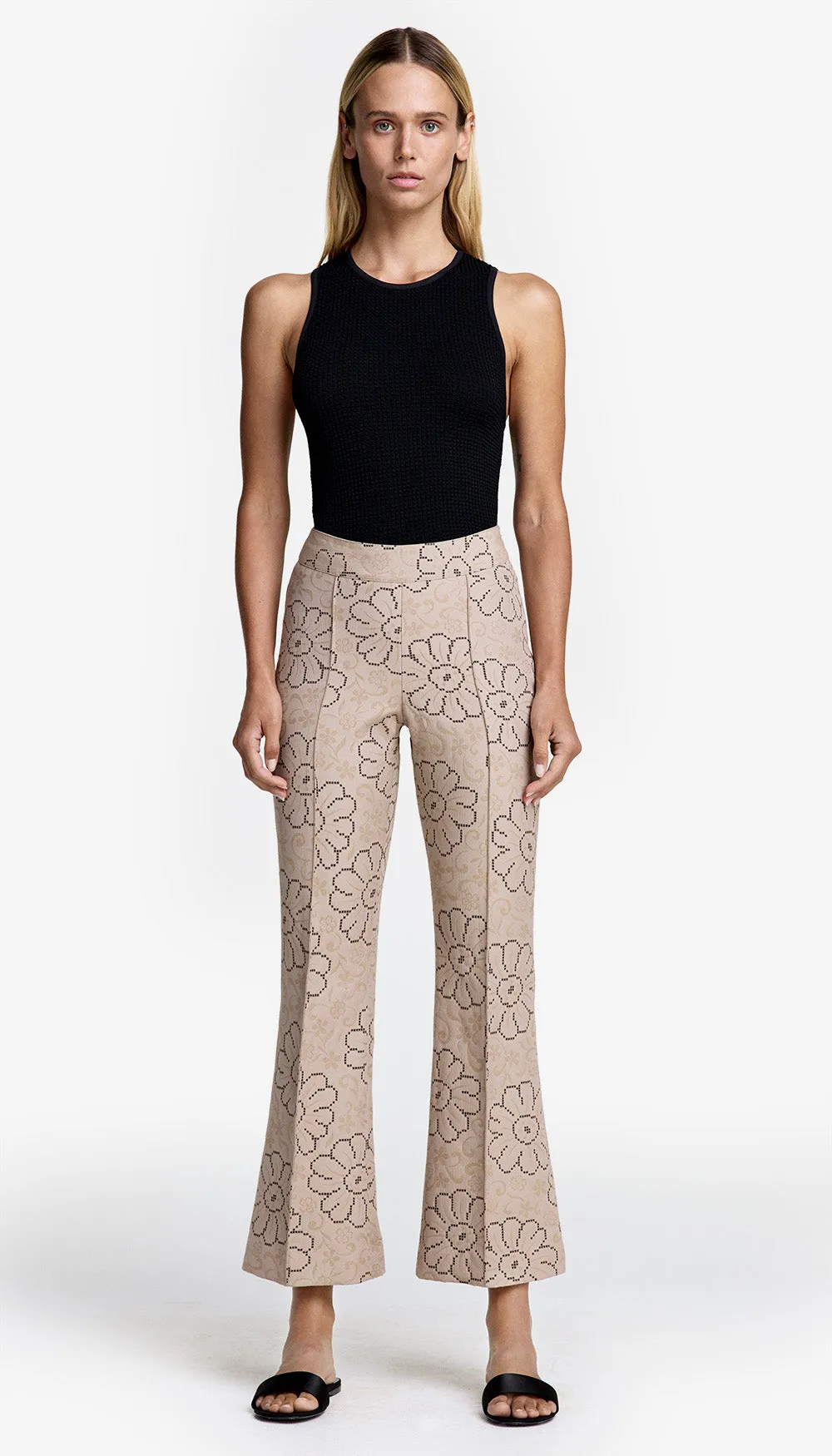Cropped Pintuck Pant sold by Smythe