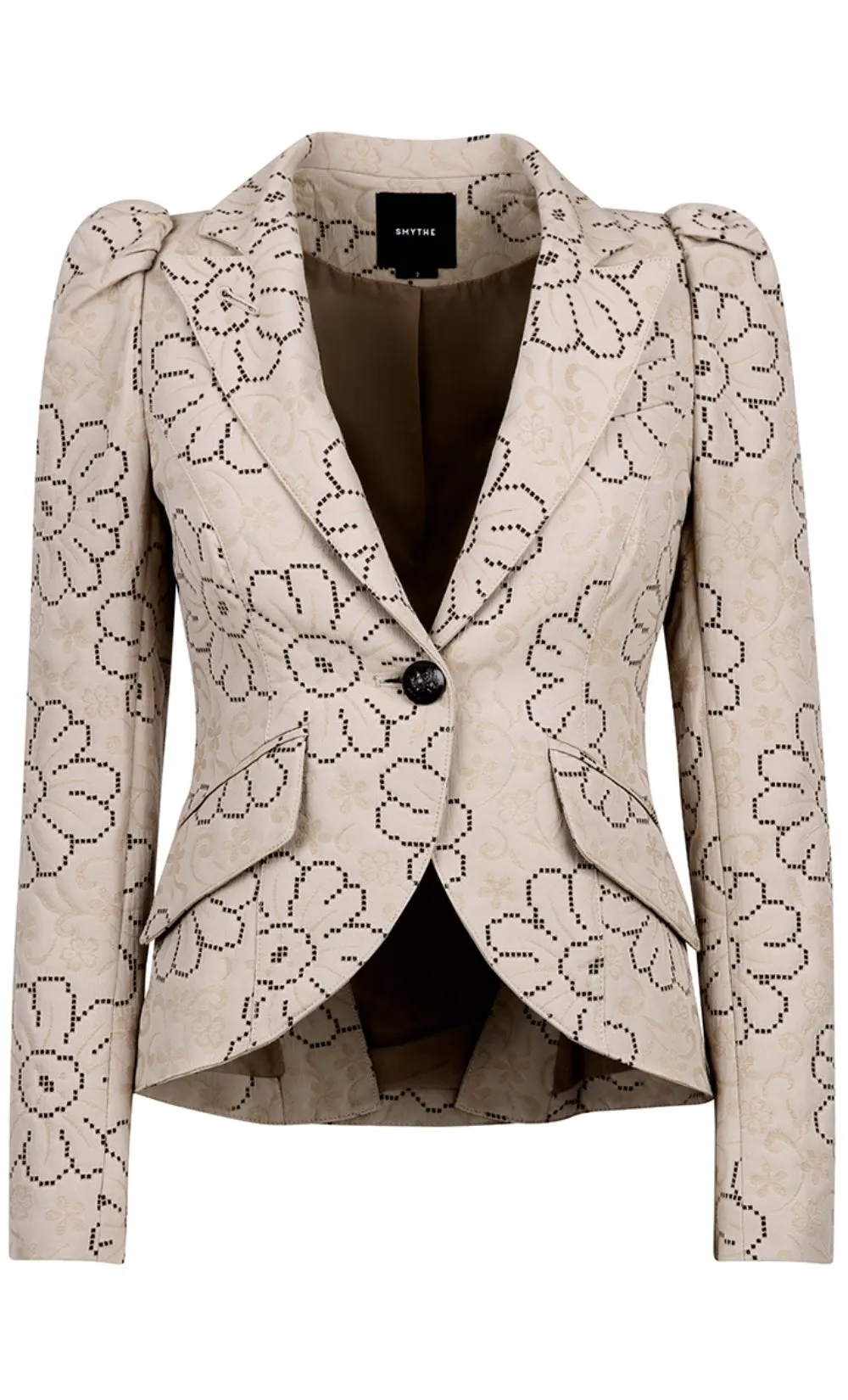 Pouf Sleeve One Button Blazer sold by Smythe product image thumbnail 4