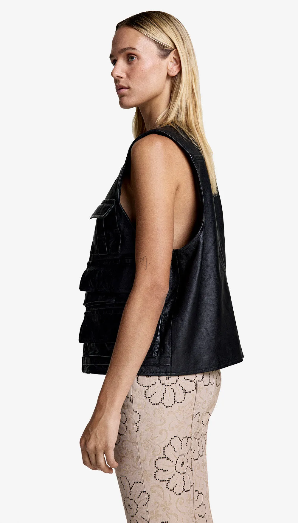 Leather Cargo Vest sold by Smythe product image thumbnail 2