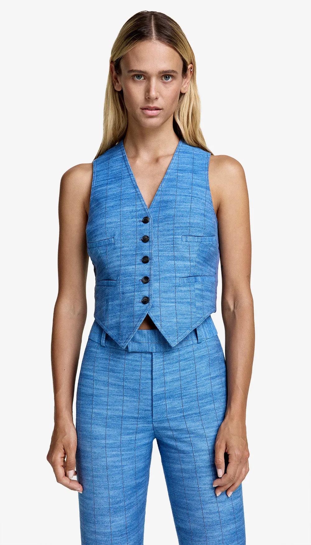 Cropped Vest sold by Smythe