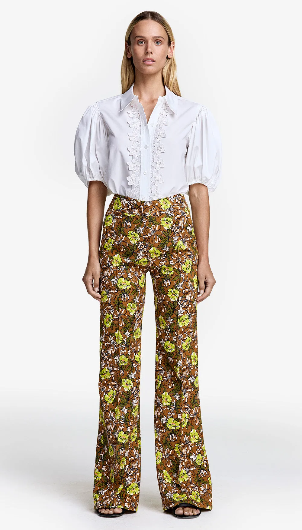 Wide Leg Pintuck Trouser sold by Smythe product image thumbnail 2