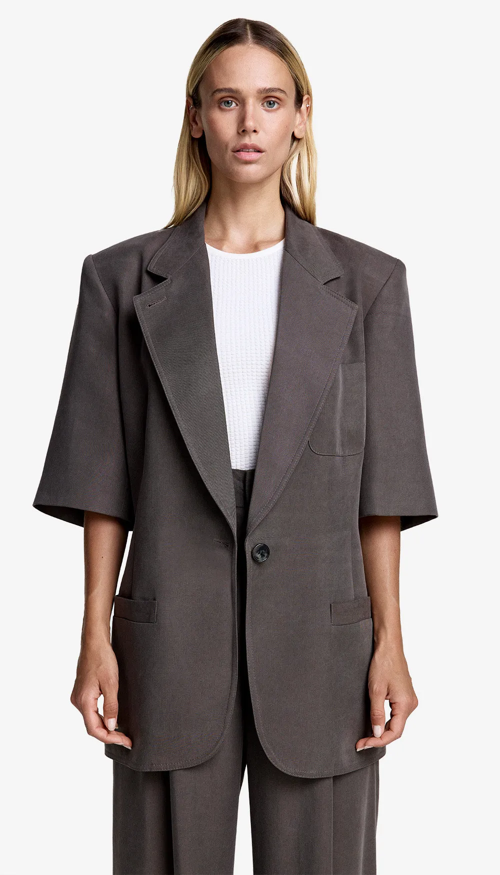 Short Sleeve Oversized Blazer sold by Smythe product image thumbnail 2