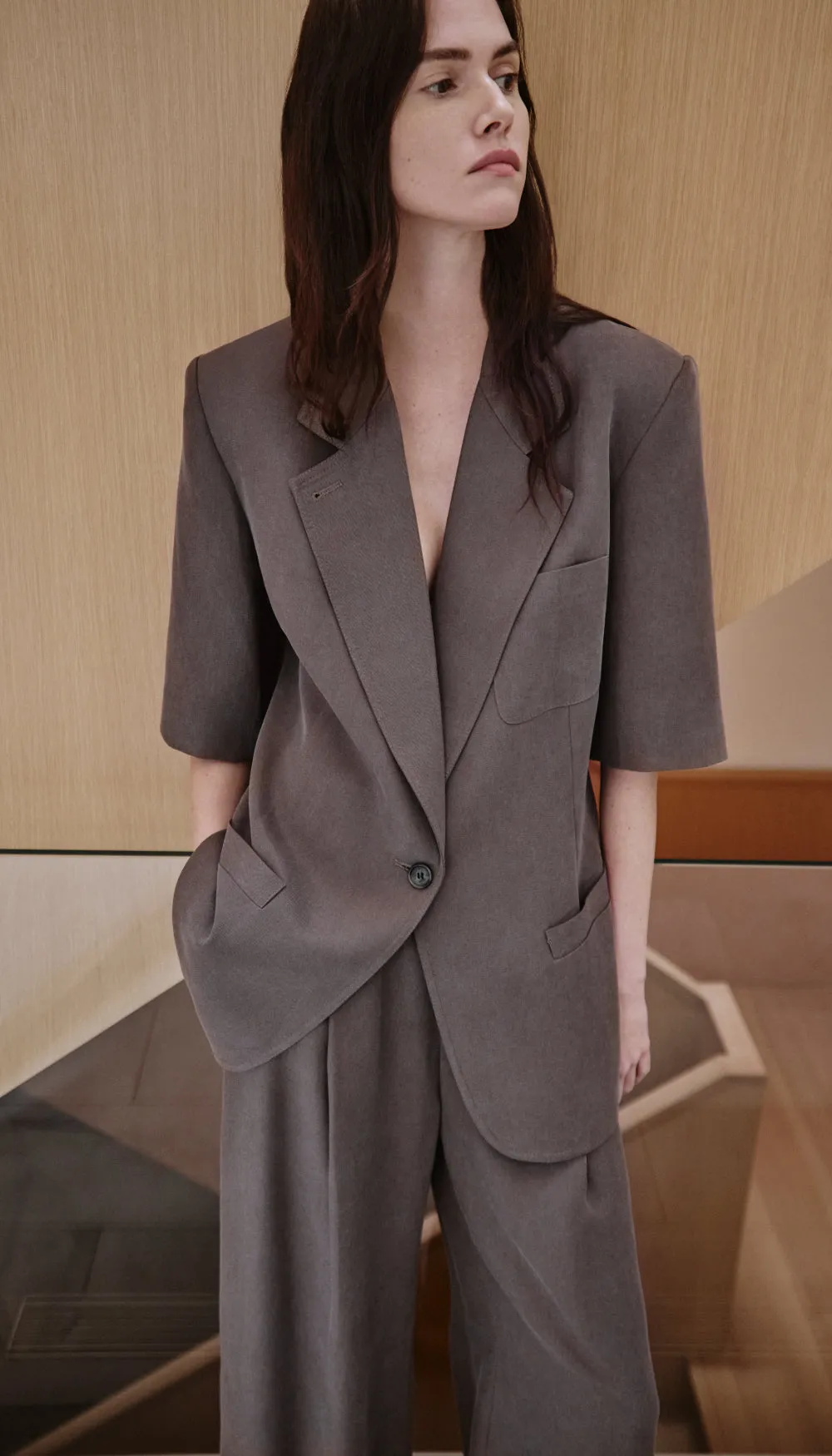 Short Sleeve Oversized Blazer sold by Smythe product image thumbnail 5