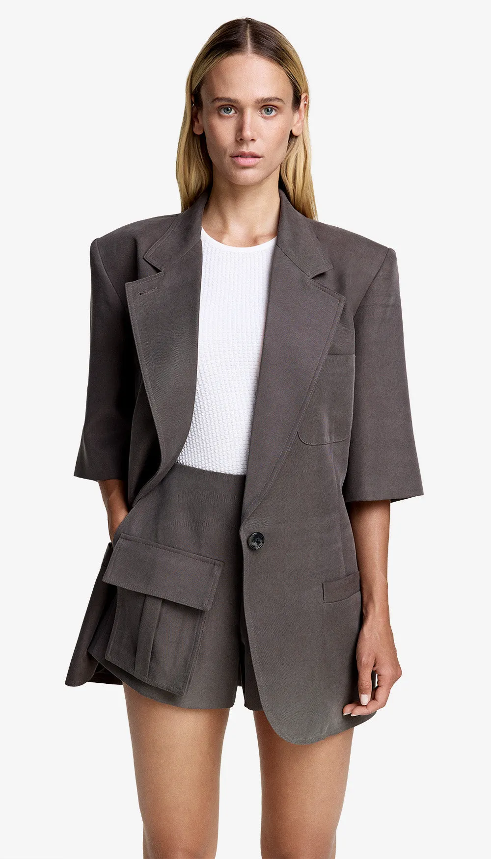 Short Sleeve Oversized Blazer sold by Smythe product image thumbnail 3