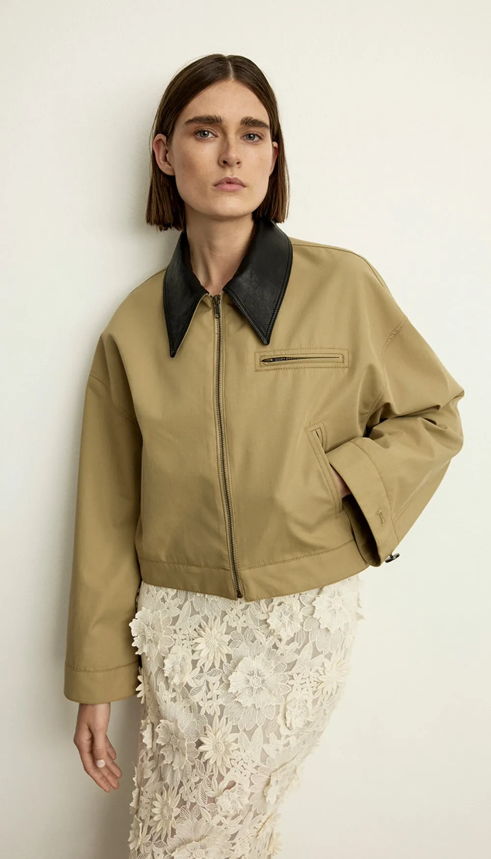 Leather Block Jacket sold by Smythe product image thumbnail 5