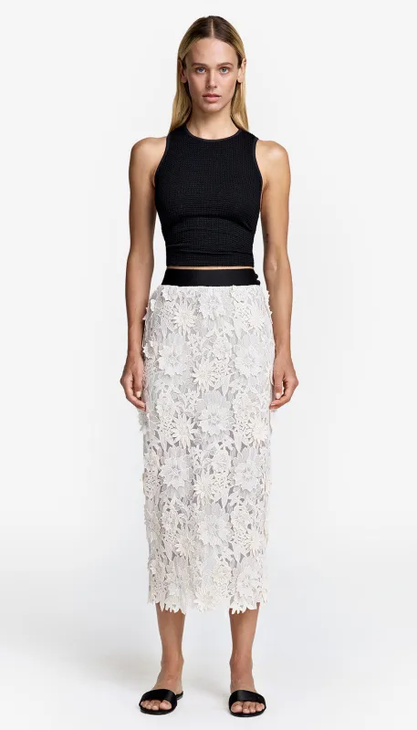 Applique Pencil Skirt made by Smythe