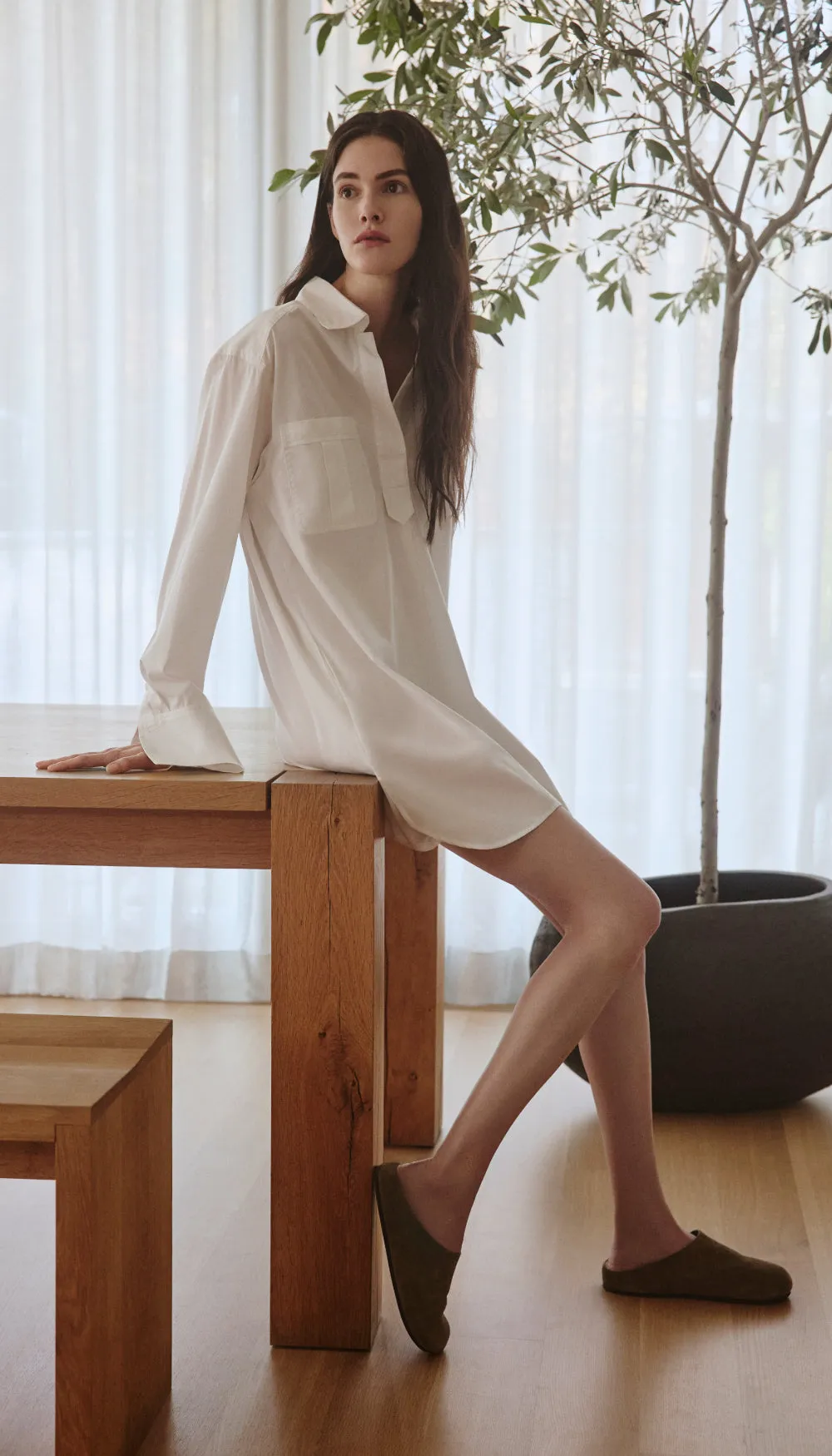 Over the Head Shirt Dress sold by Smythe product image thumbnail 5