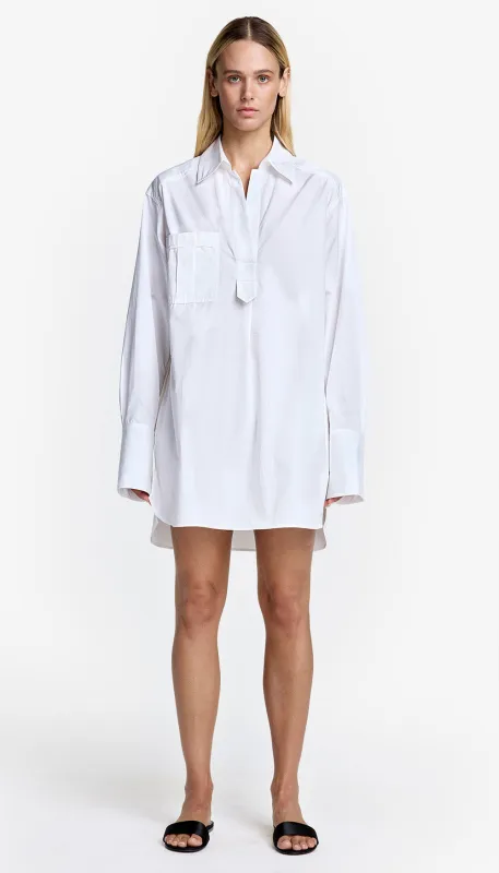 Over the Head Shirt Dress sold by Smythe