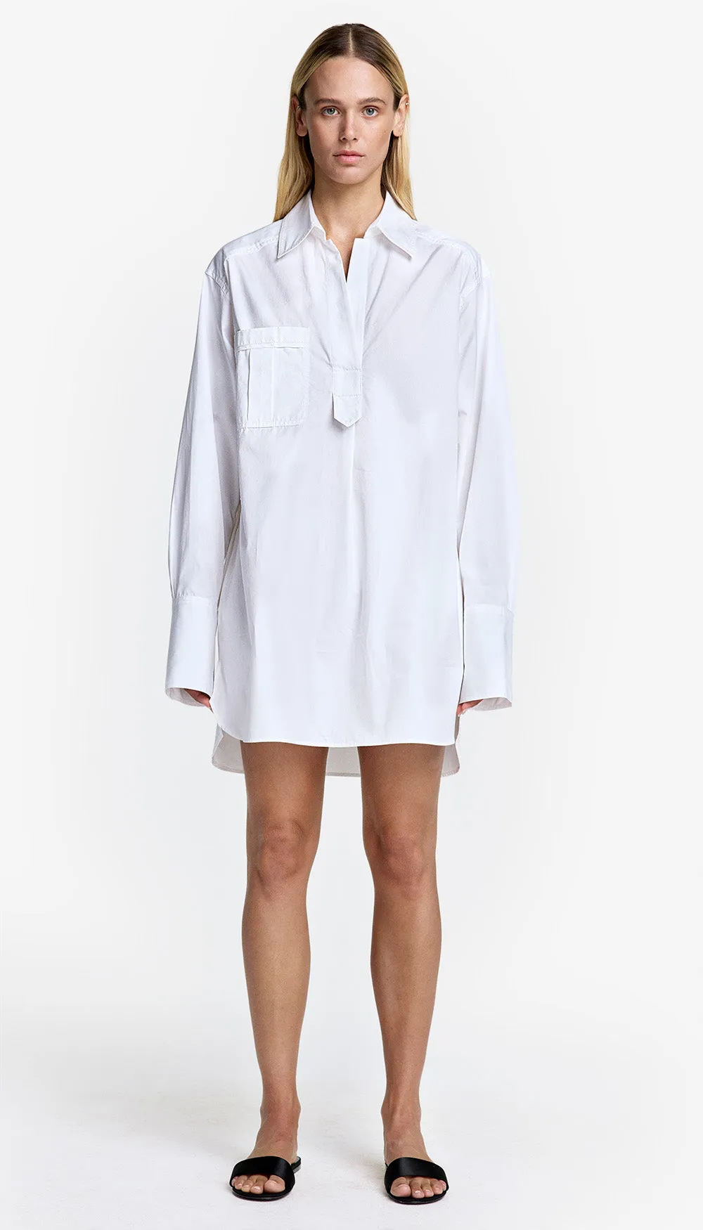 Over the Head Shirt Dress sold by Smythe