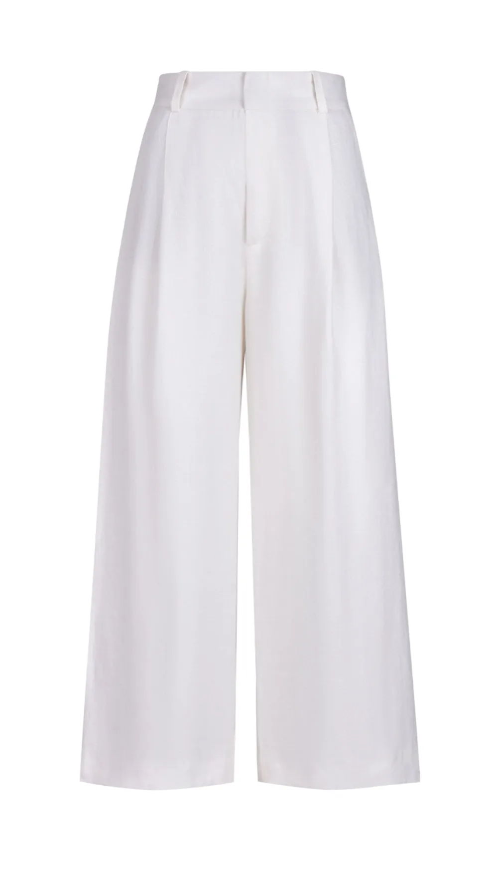 Linen Cropped Pleated Trouser sold by Smythe product image thumbnail 3