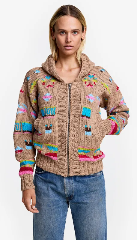 Handknit Cottage Cardi sold by Smythe