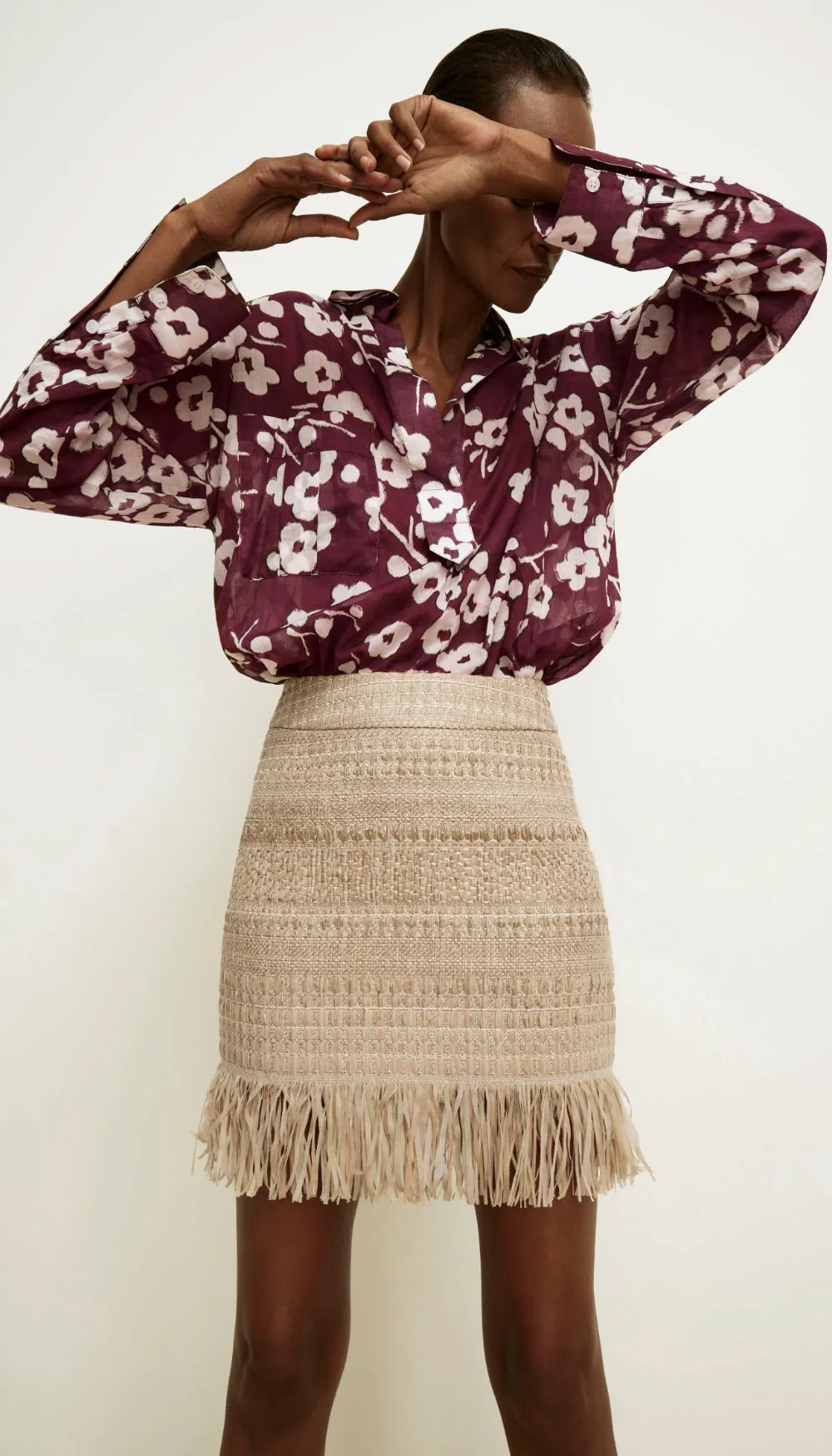 Fringe Mini Skirt sold by Smythe product image thumbnail 5