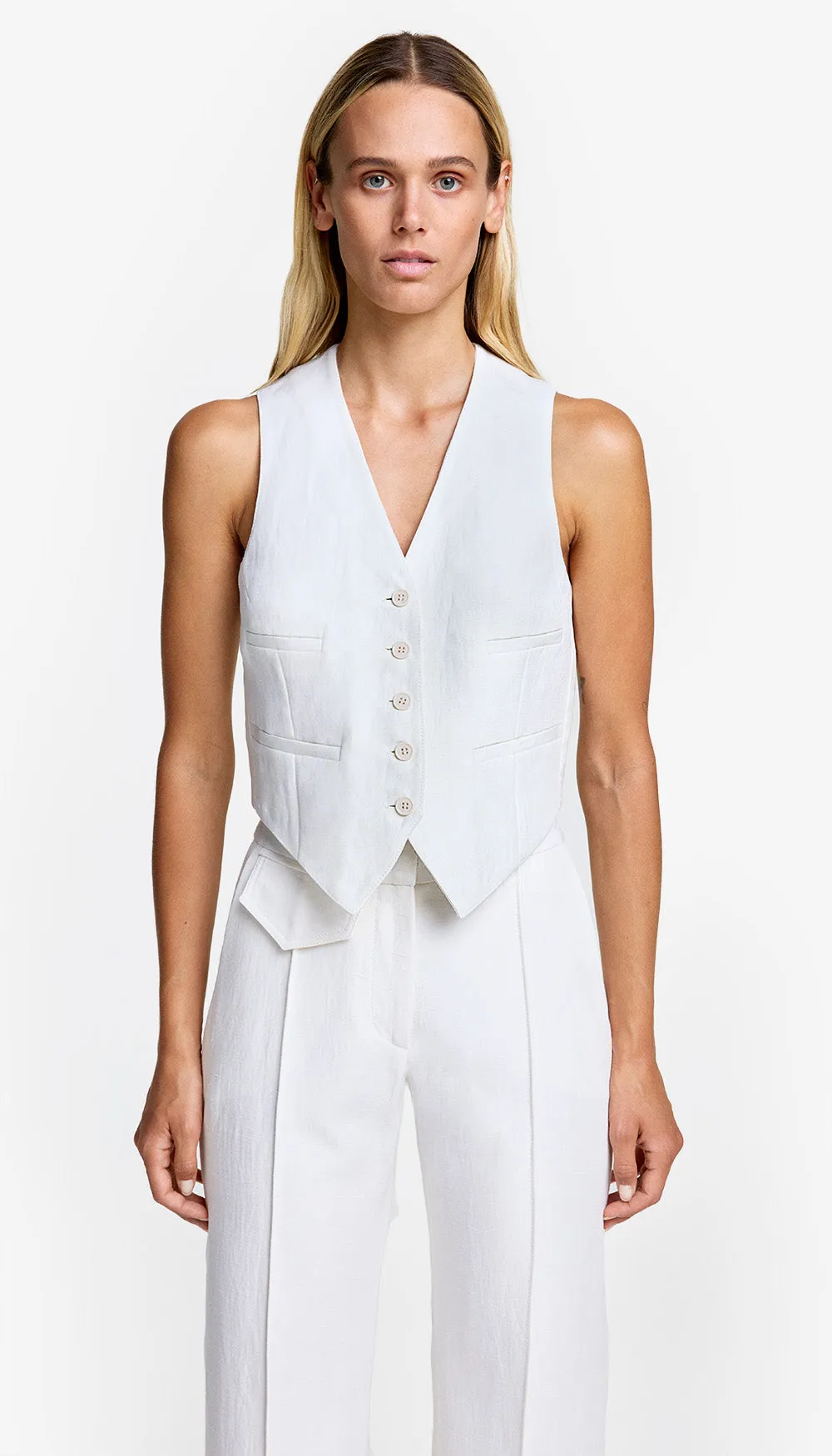 Cropped Vest sold by Smythe