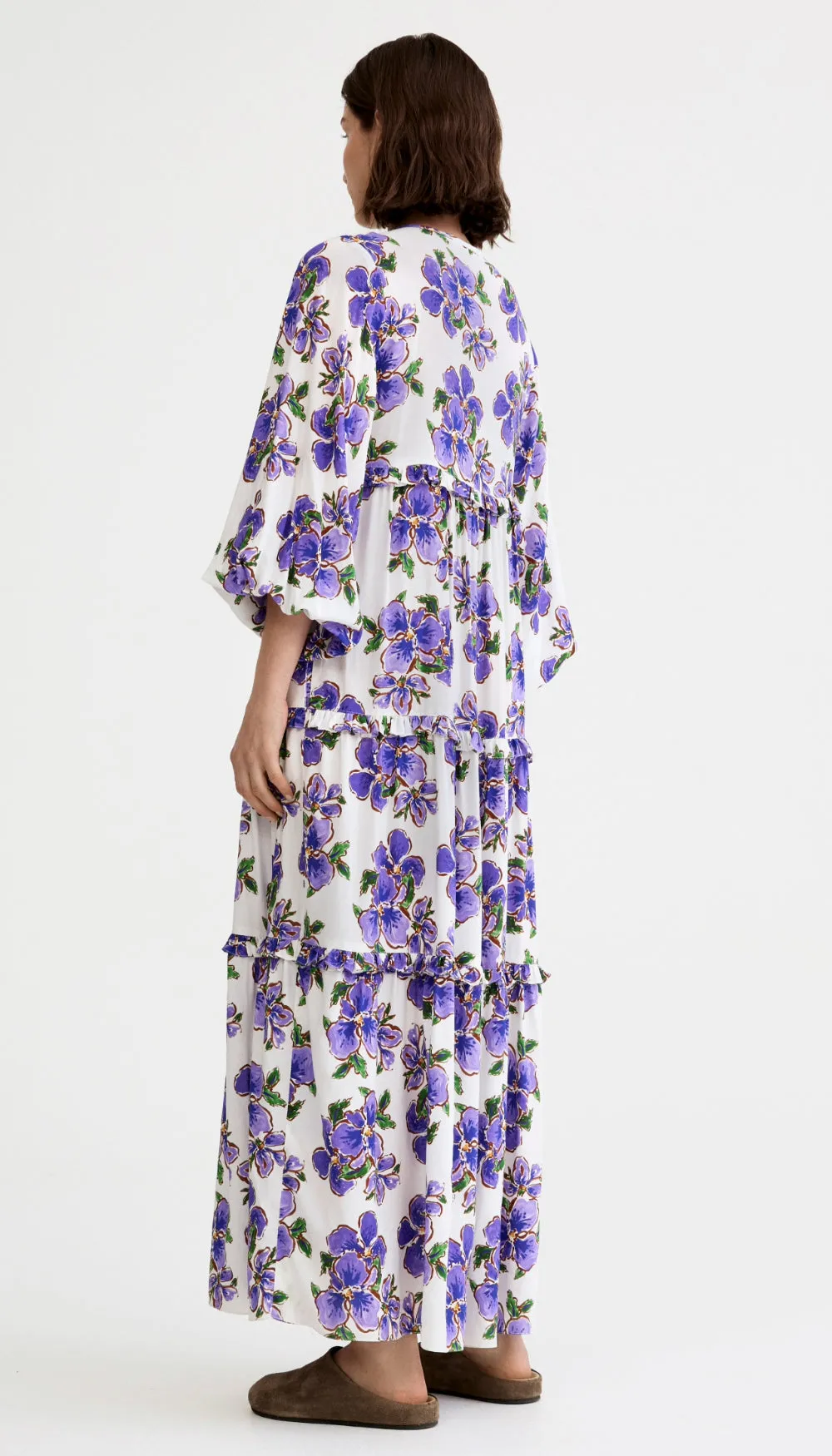 Balloon Sleeve Tiered Dress sold by Smythe product image thumbnail 2