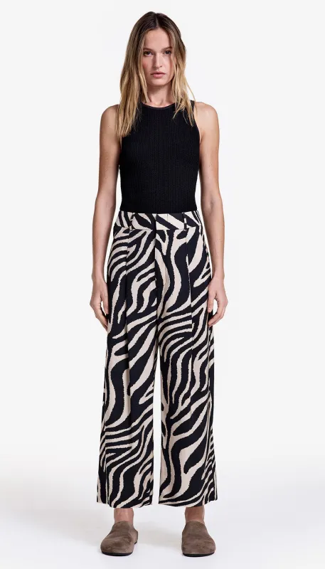 Cropped Pleated Trouser sold by Smythe