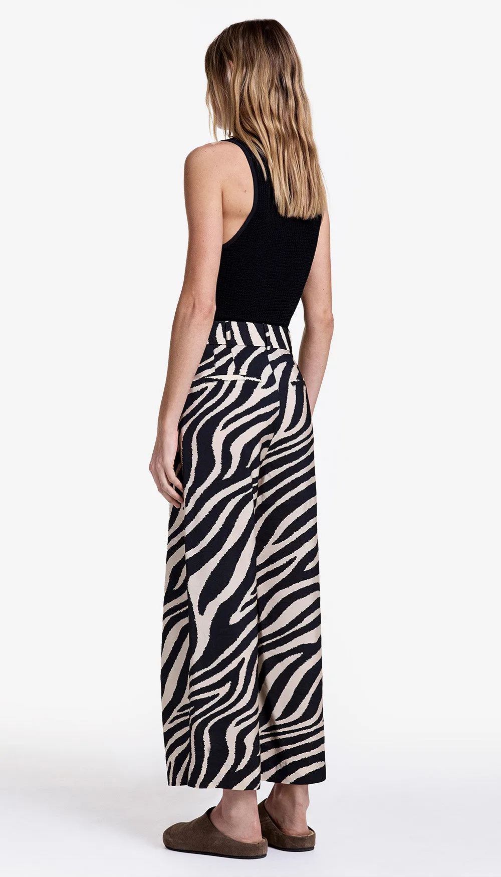 Cropped Pleated Trouser sold by Smythe product image thumbnail 3