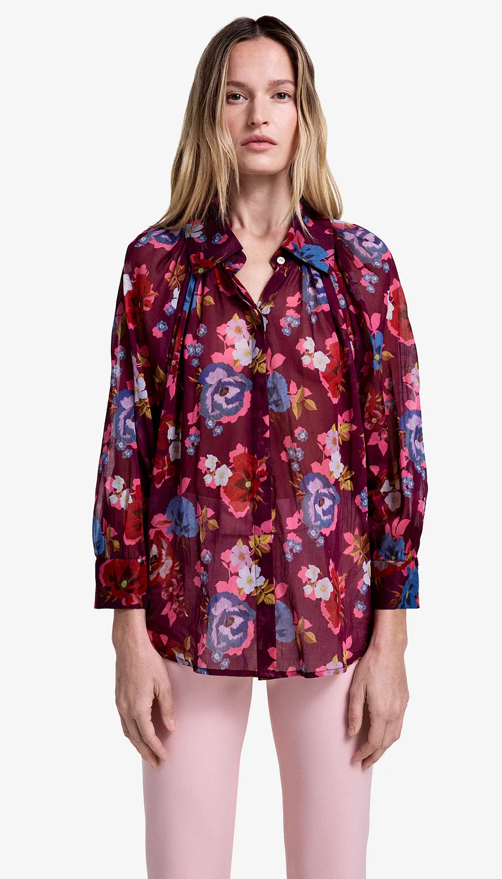 Gathered Shirt sold by Smythe