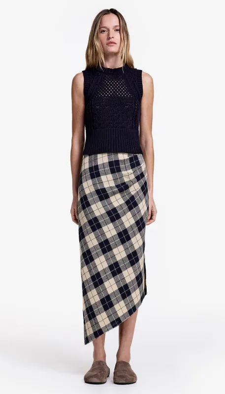 Asymmetrical Skirt made by Smythe