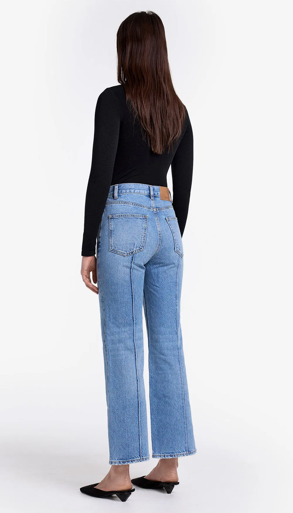 Finch High Rise Cropped Bootcut Jean sold by Smythe product image thumbnail 2