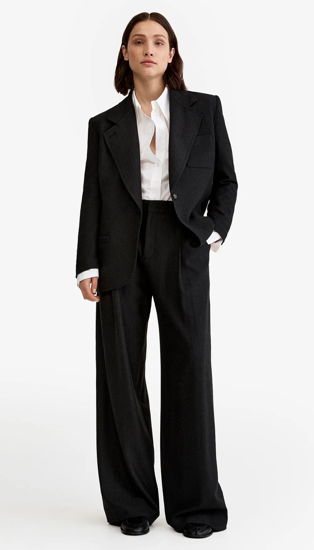 Oversized Notched Lapel Blazer sold by Smythe product image thumbnail 3