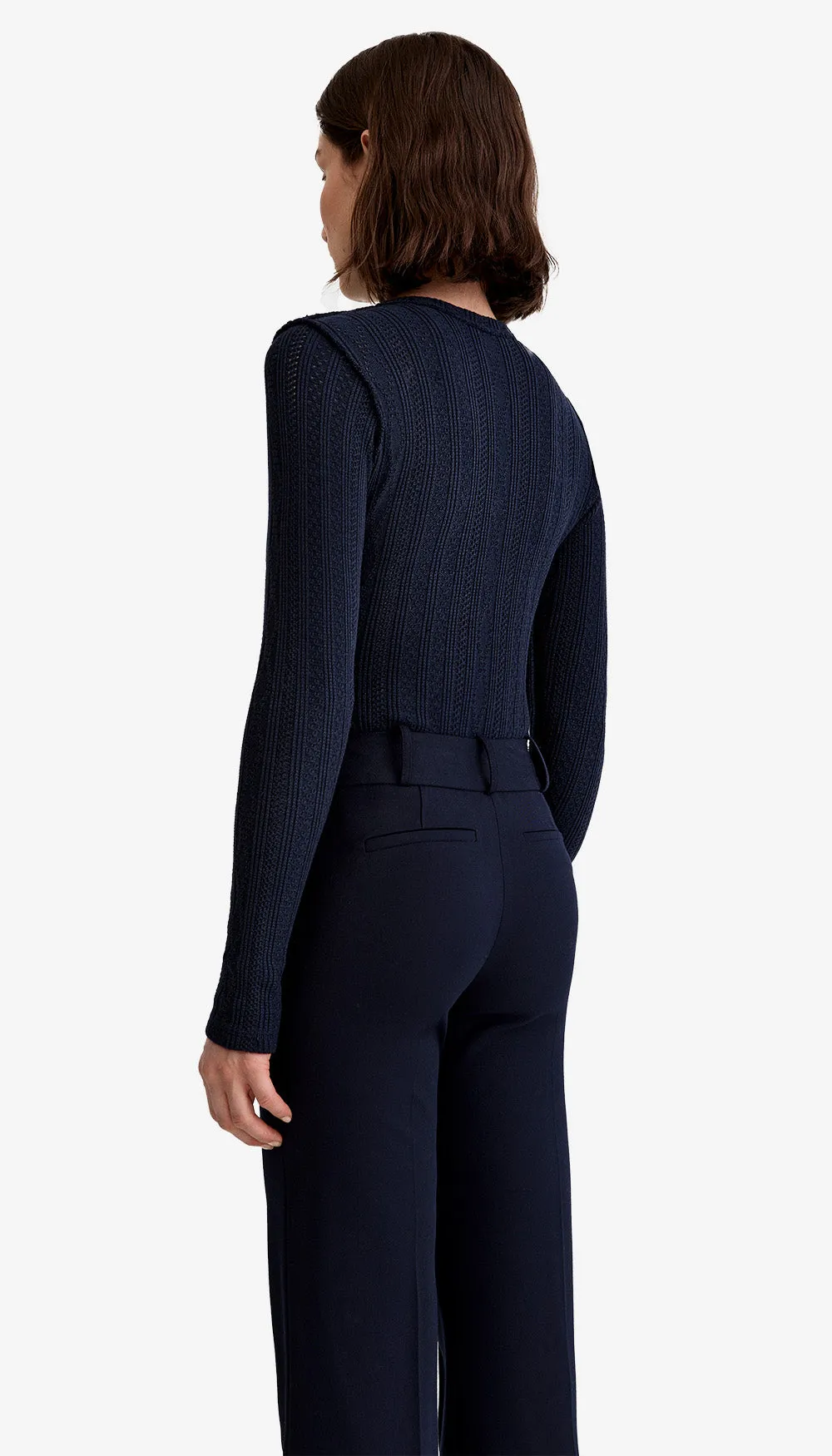 Pointelle Knit Crewneck sold by Smythe product image thumbnail 3