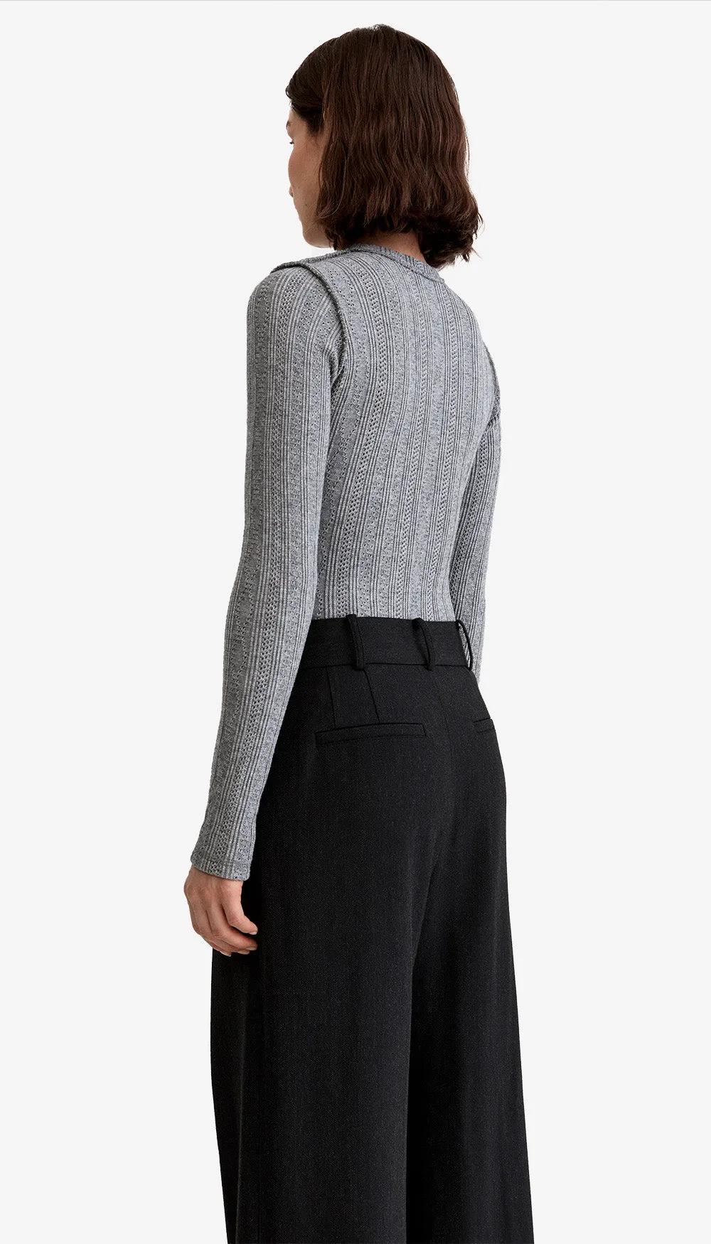 Pointelle Knit Crewneck sold by Smythe product image thumbnail 4