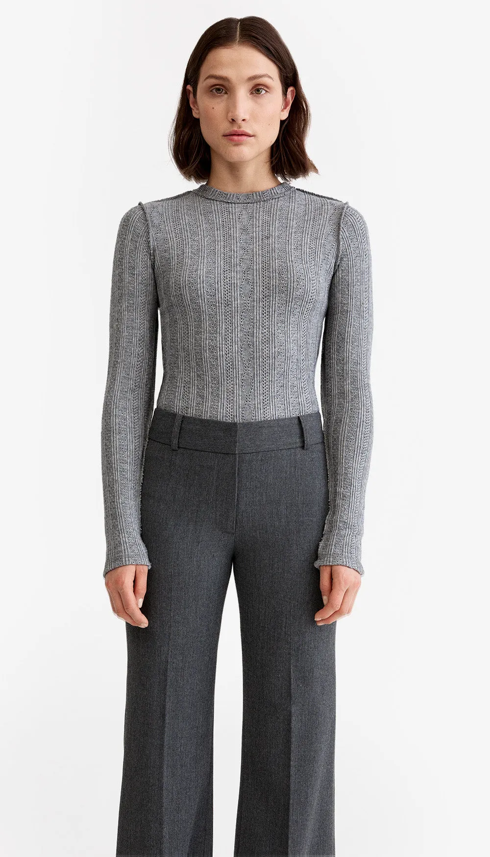 Pointelle Knit Crewneck sold by Smythe product image thumbnail 2