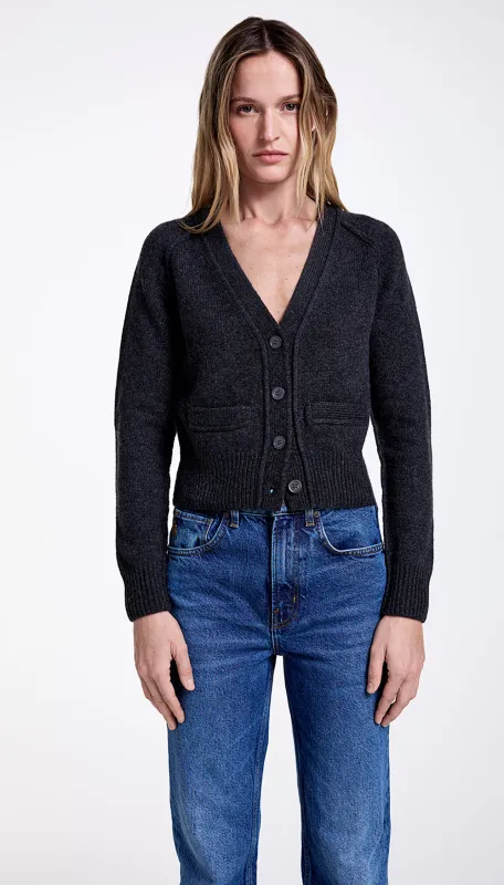 Cashmere Cropped V-Neck Cardi sold by Smythe